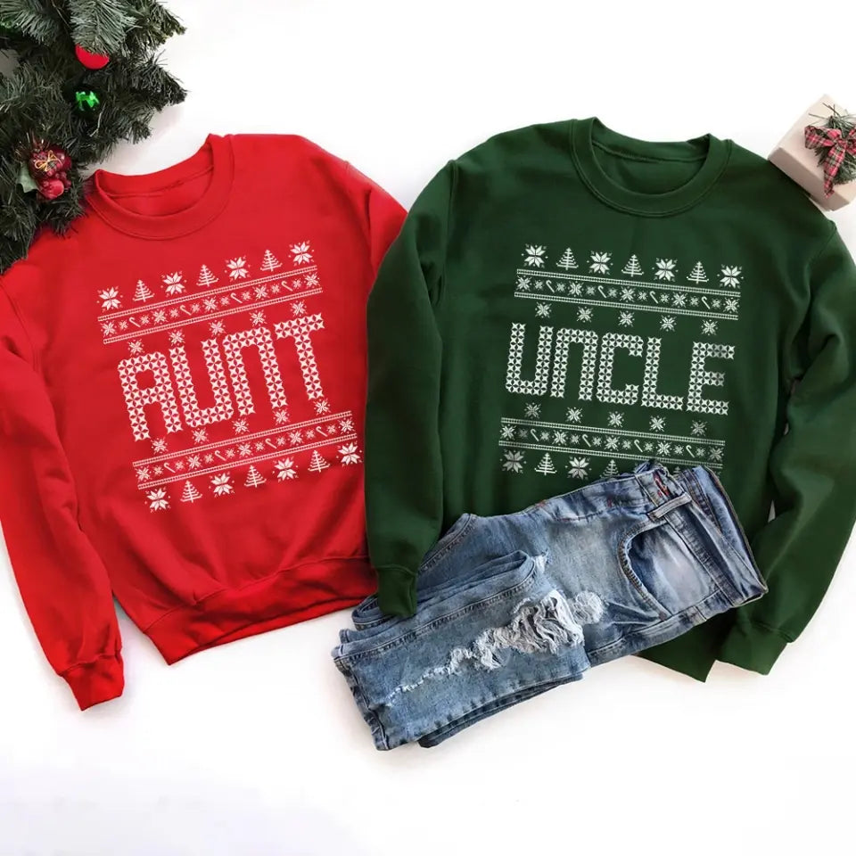 Ugly Sweater With Personalized Name, Christmas Ugly Sweater, Standard Sweatshirt, Christmas Gift |
311IHPBNTS1157