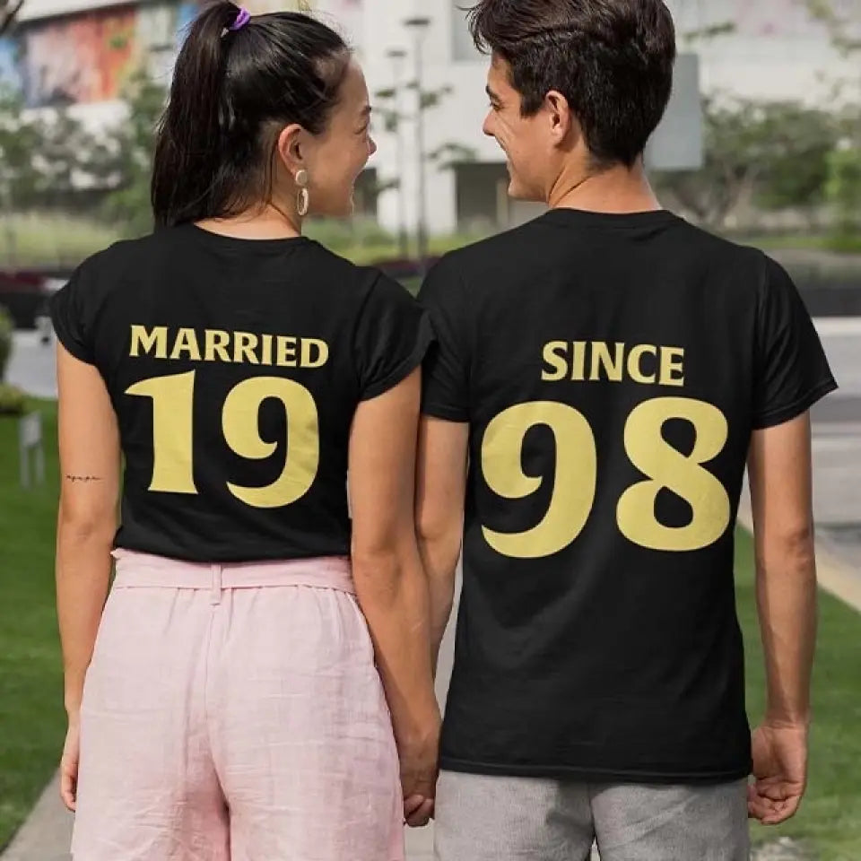 Celebrating Anniversary - Personalized Tshirt - Best Gifts for Parents/Friends | 208IHPTHTS010