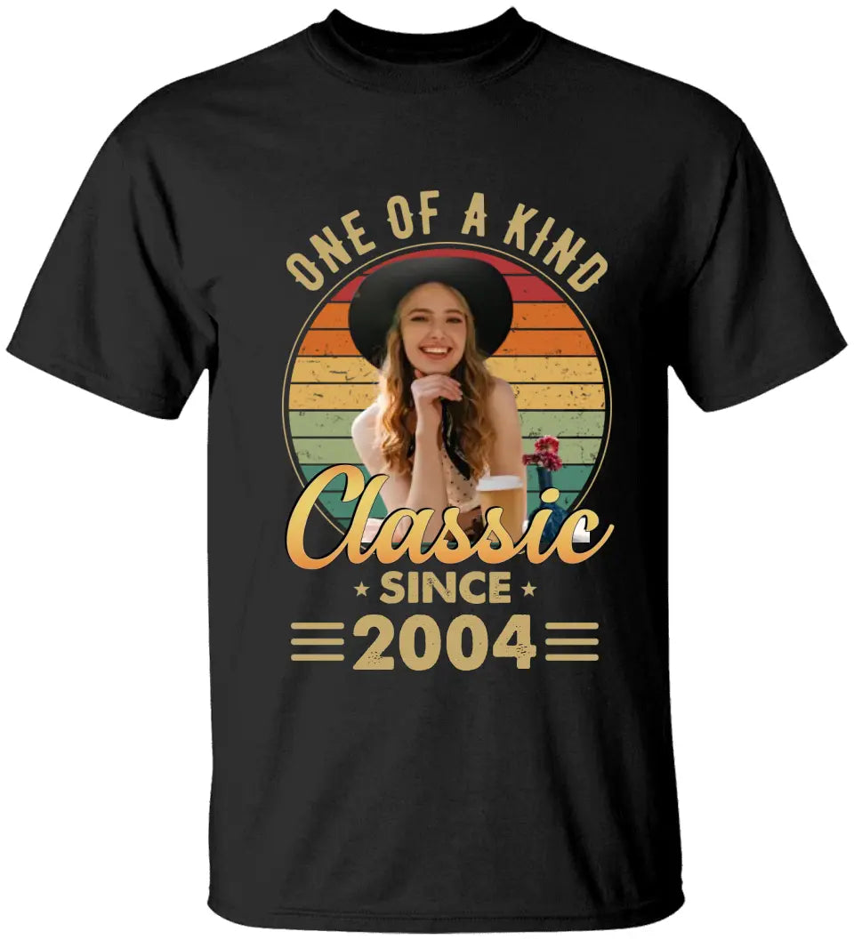 One Of A Kind - Vintage Retro Birthday Shirt - Upload Photo Birthday Gift | 303IHPNPTS129
