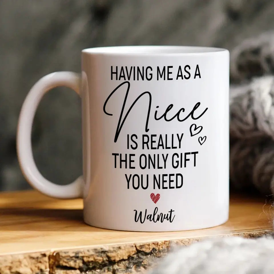 Having Me As A Niece/Nephew Is Really The Only Gift You Need Personalized Mug