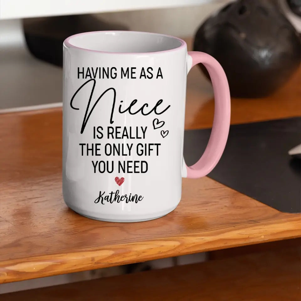 Having Me As A Niece/Nephew Is Really The Only Gift You Need Personalized Mug