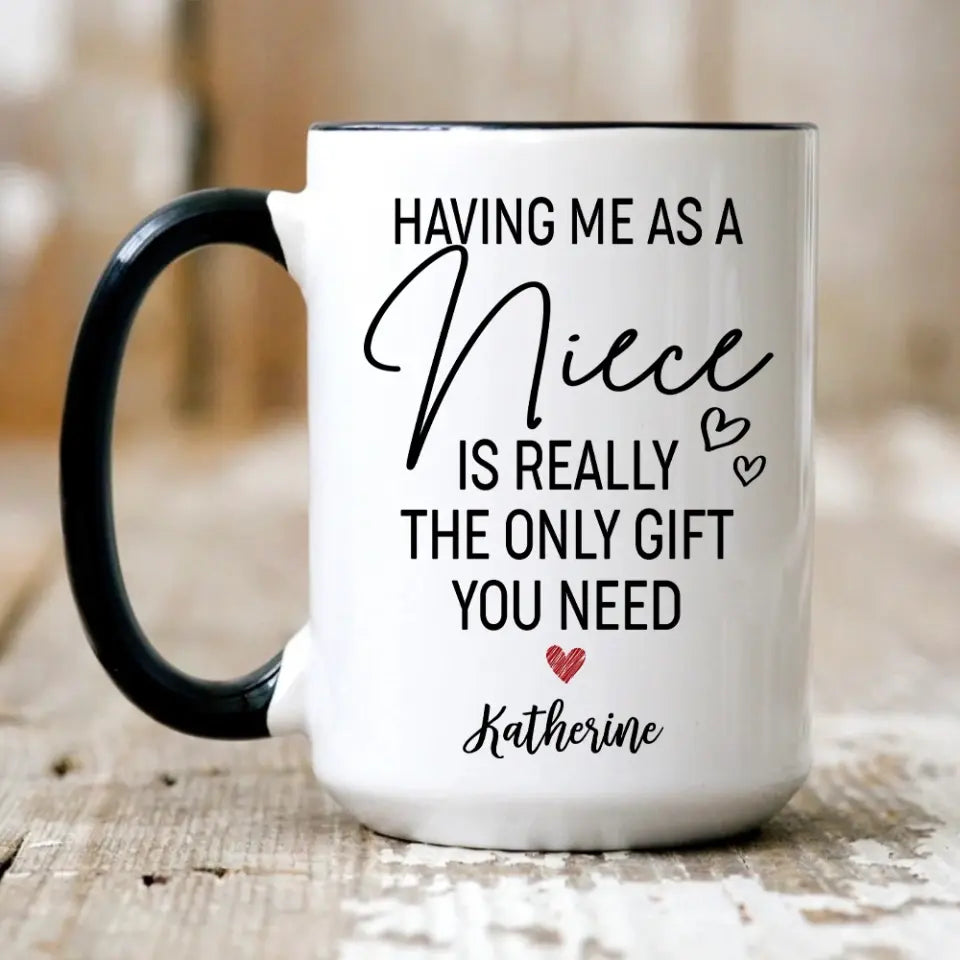 Having Me As A Niece/Nephew Is Really The Only Gift You Need Personalized Mug