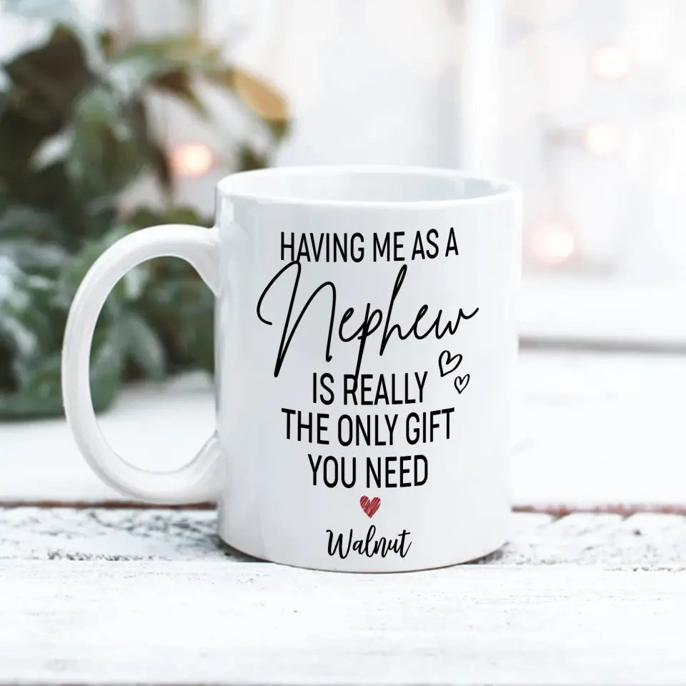 Having Me As A Niece/Nephew Is Really The Only Gift You Need Personalized Mug