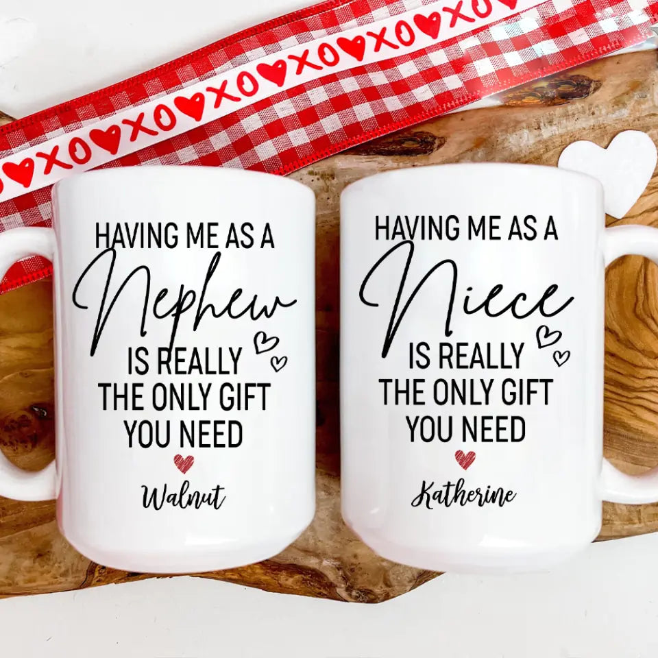 Having Me As A Niece/Nephew Is Really The Only Gift You Need Personalized Mug