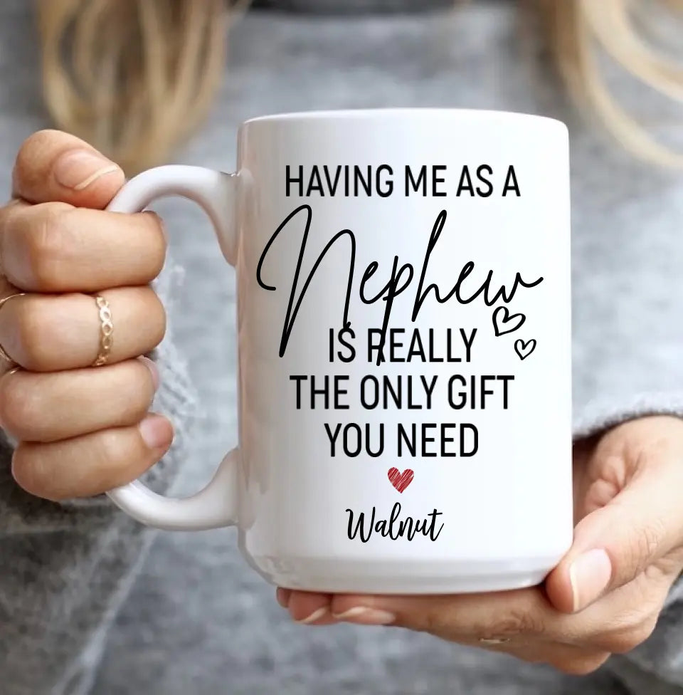 Having Me As A Niece/Nephew Is Really The Only Gift You Need Personalized Mug