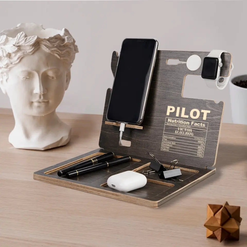 Trust me I'm A Pilot Personalized Dock Station Airplane Gift