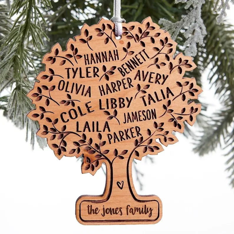 Tree Of Life, Personalized Wood Ornament, Gifts for Christmas, Christmas Tree Decor | 311IHPNPOR1143