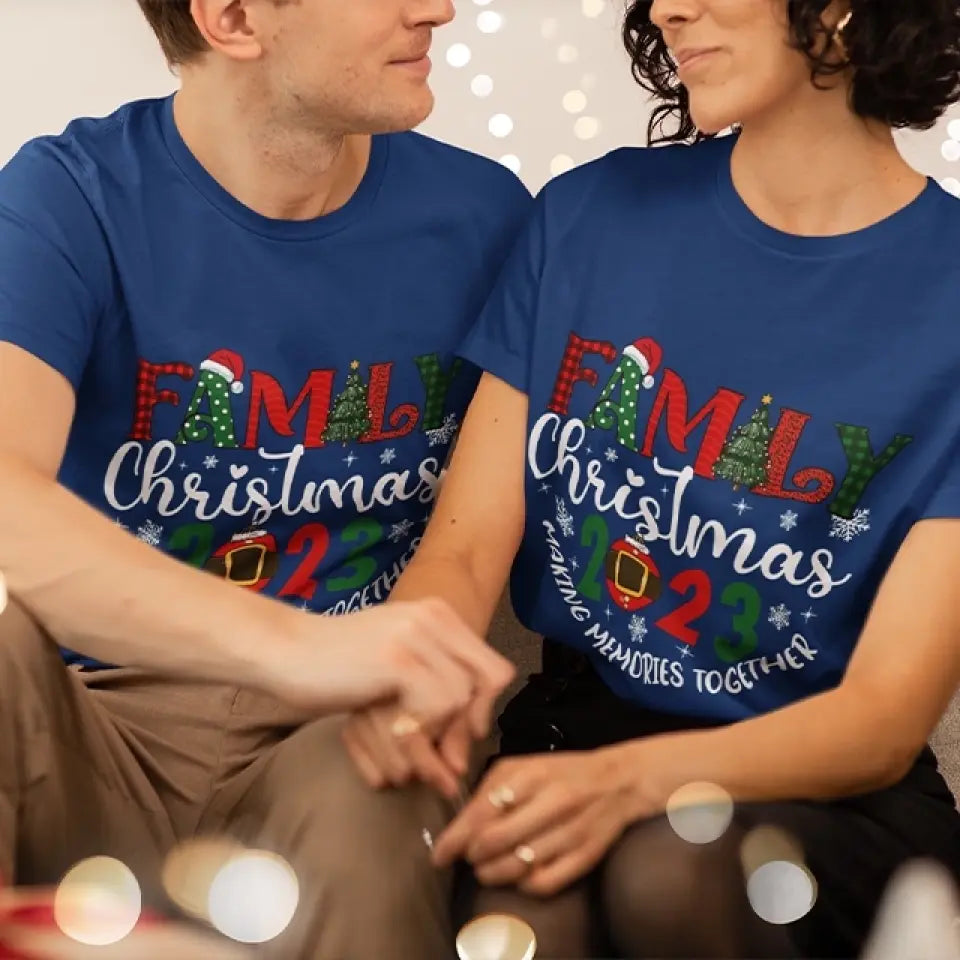 Making Memories Together - Youth/Adult Unisex T-shirt - Christmas Unity Gifts for Family Members