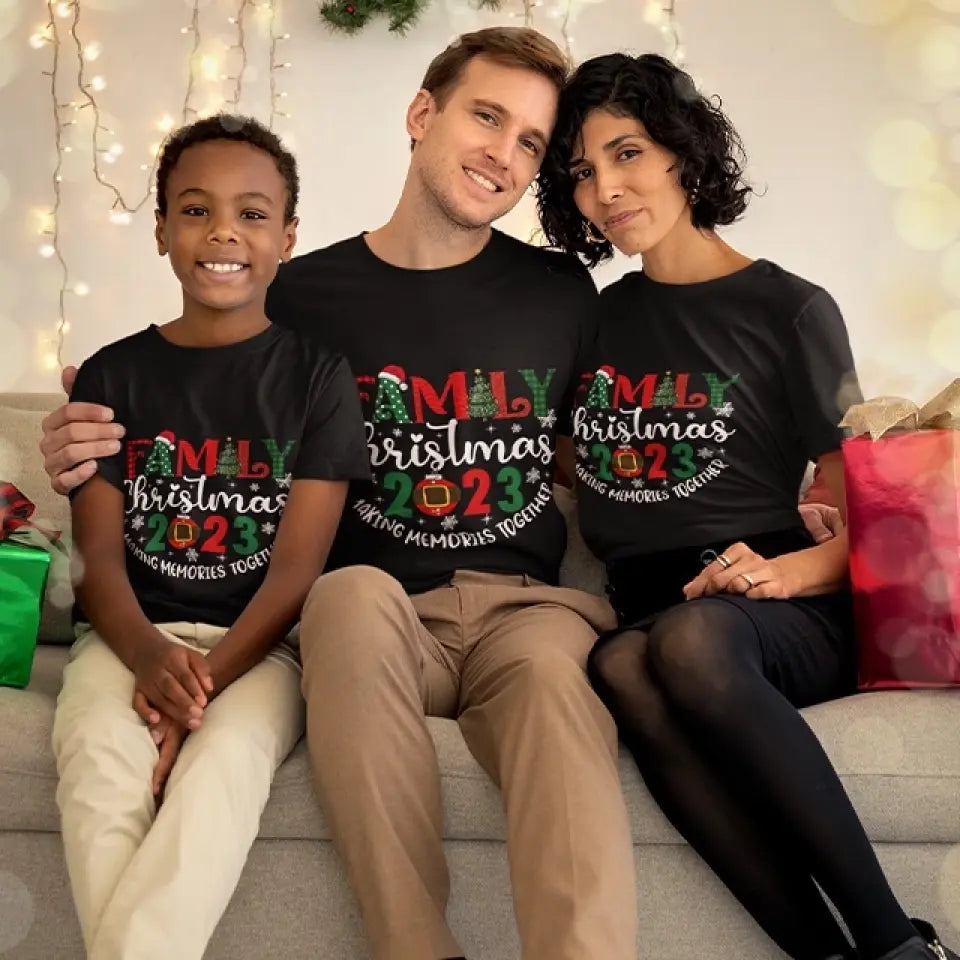 Making Memories Together - Youth/Adult Unisex T-shirt - Christmas Unity Gifts for Family Members