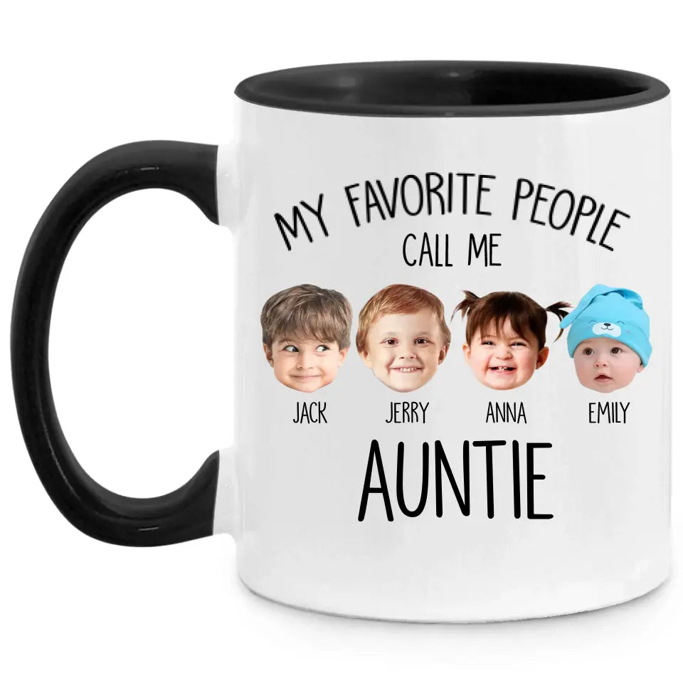 My Favorite People Call Me - Personalized White Mug for Grandma | Best Gift For Family