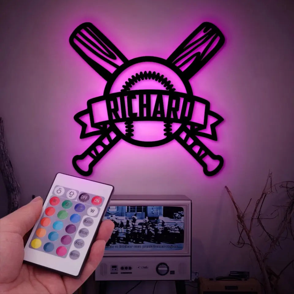 Baseball Personalized Metal Sign Gift For Baseball Lovers