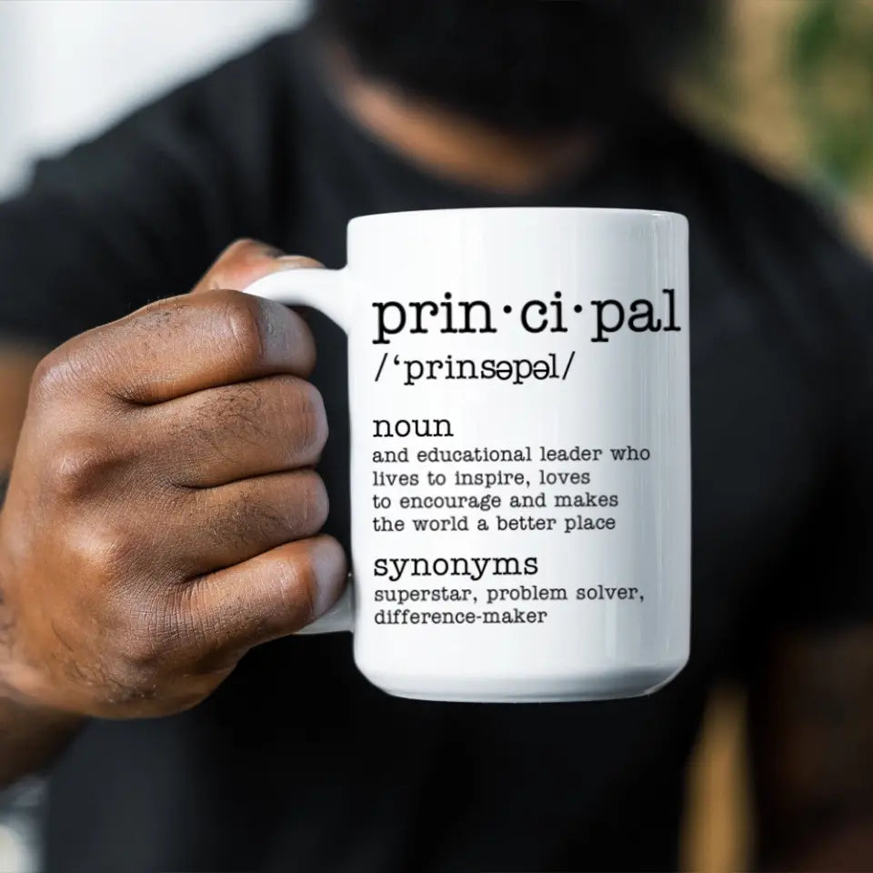 Principal Description - Personalized Mug 11oz 15oz - Gift For Principal
