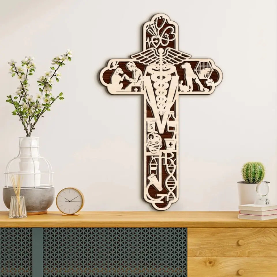 Veterinarian Wooden Sign - Personalized 3D Wood Art - Gift For Veterinarian Office