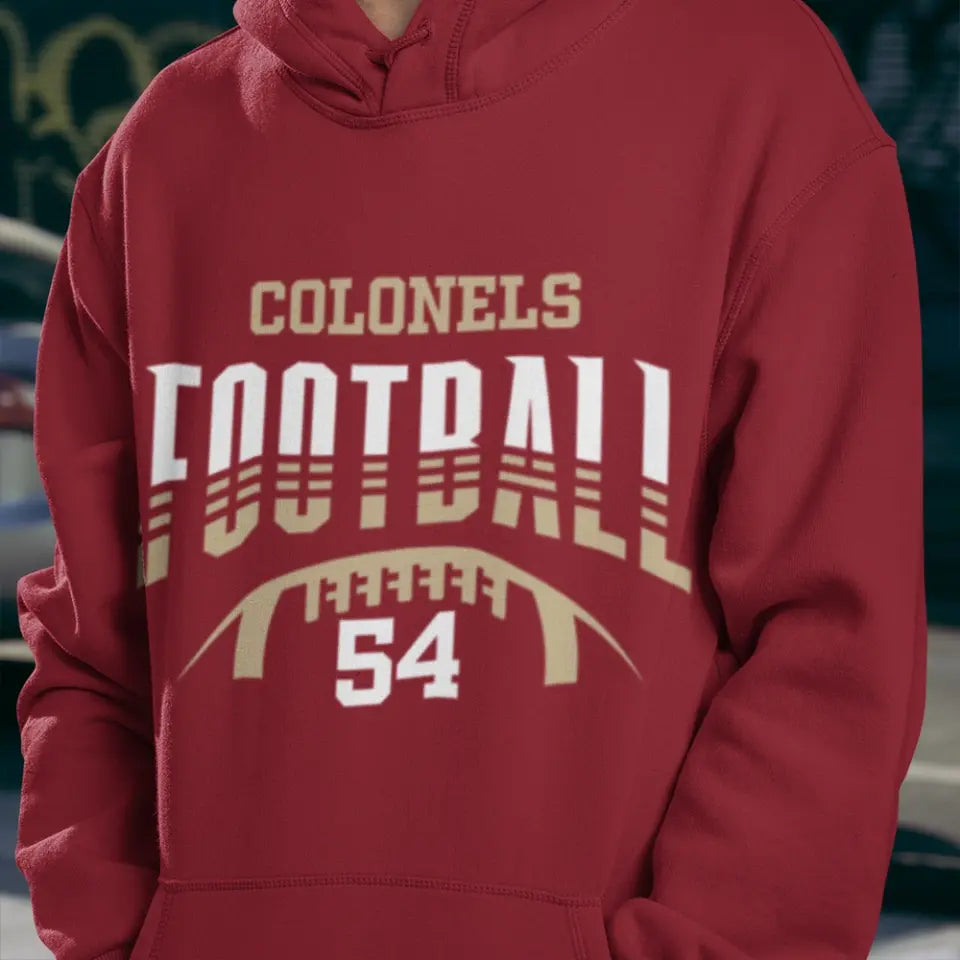Football Hoodie Player Number Personalized Sports Hoodie