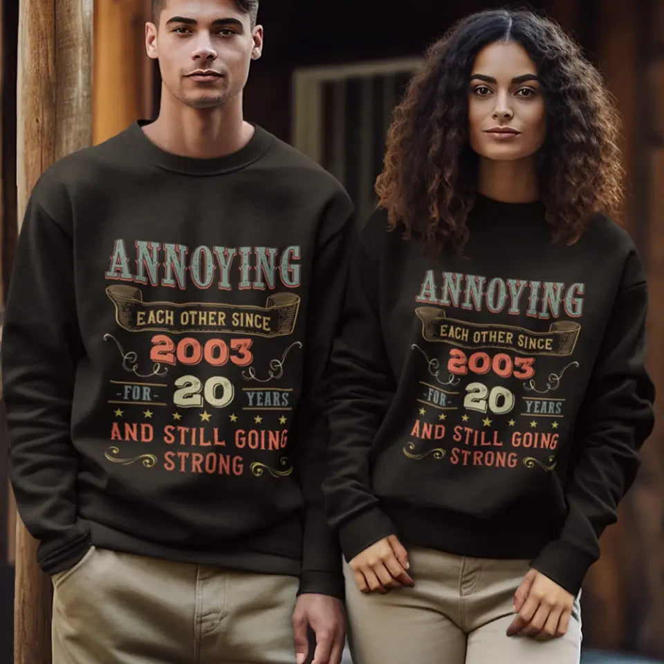 Annoying Each Other For Years & Still Going Strong - Wedding Anniversary Vintage Shirt, Gift for Him and Her - 208IHPTHTS103