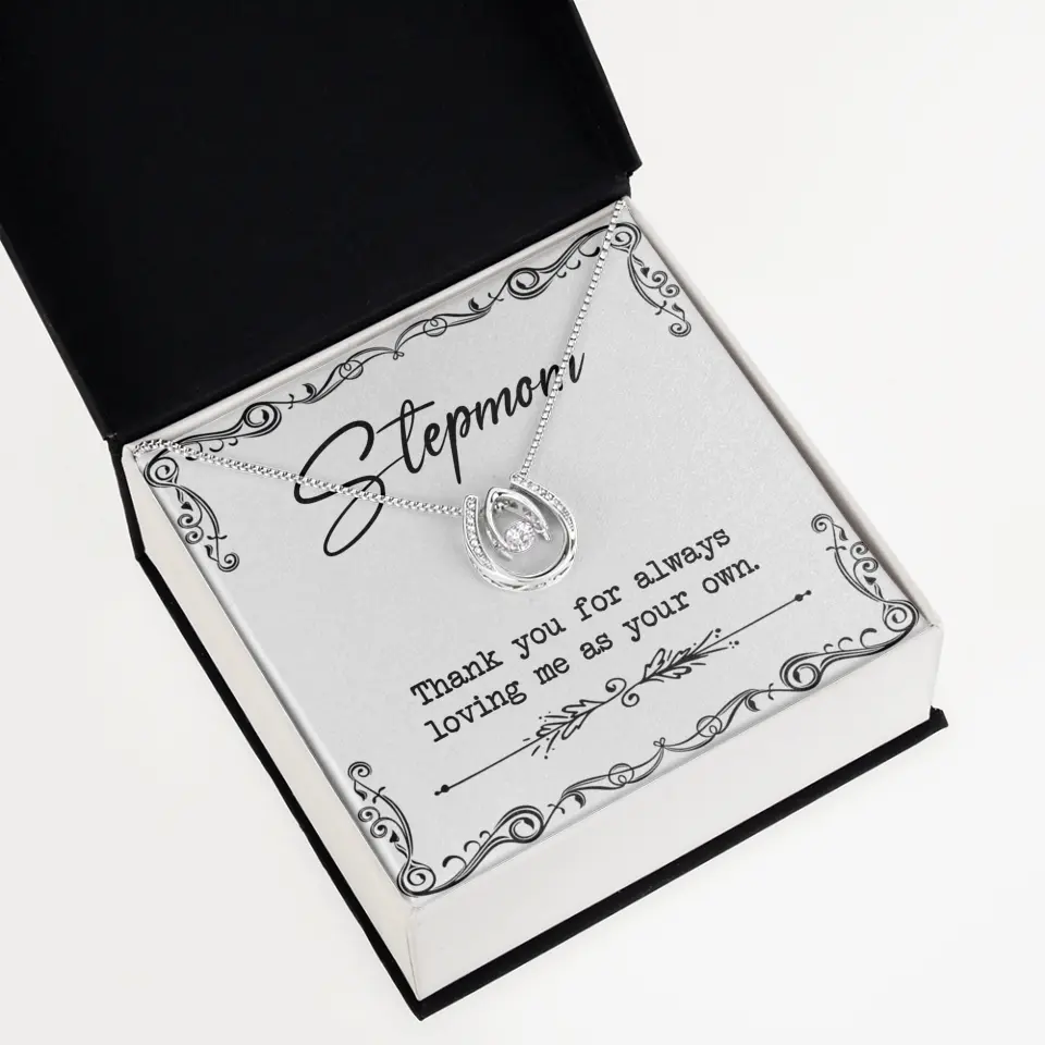 Stepmom, Thank You For Loving Me As Your Own - Personalized Necklace - Gift For Stepmom