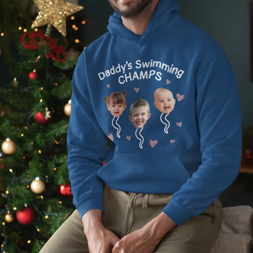 Daddy's Swimming Champs T-shirt