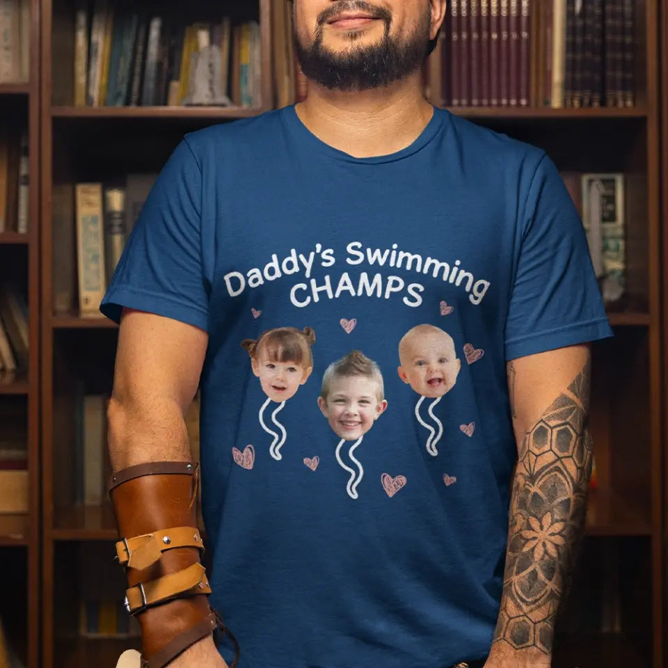 Daddy's Swimming Champs T-shirt