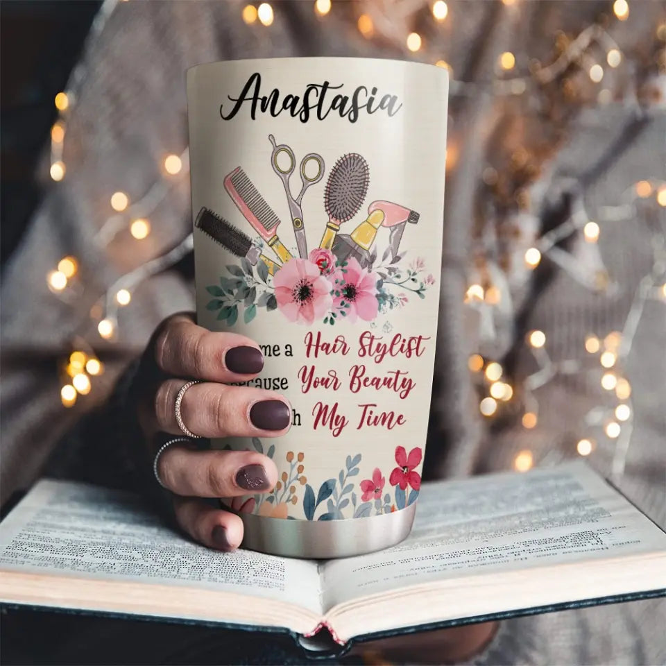 God Says You Are Hair Stylist Personalized Tumbler Gift For Hair Stylist Hairdresser