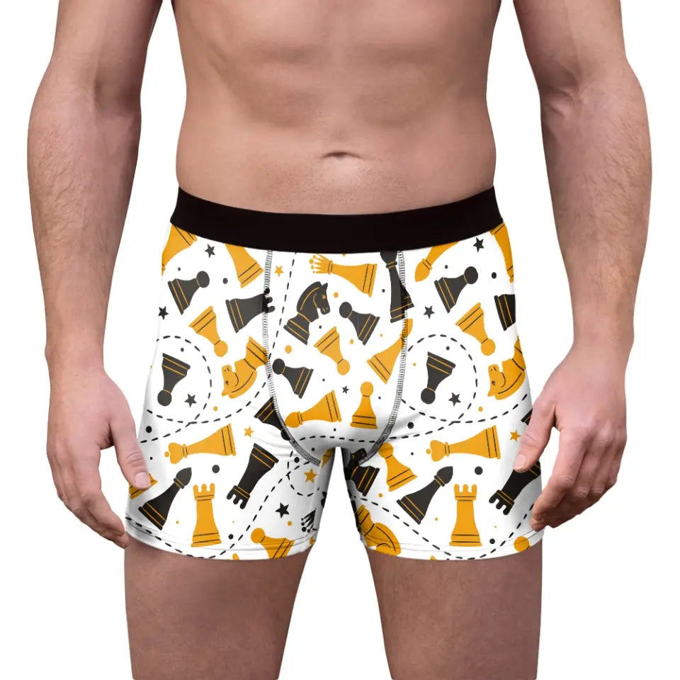 Chess Board, Chess All Over Print Men's Boxer Briefs, Gift For Chess Lovers | 311IHPNPMB1274