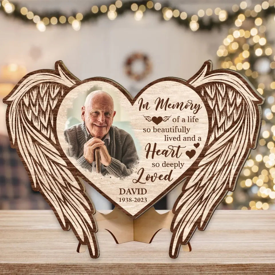 In Memory Of A Life So Beautifully Lived Wooden Sign