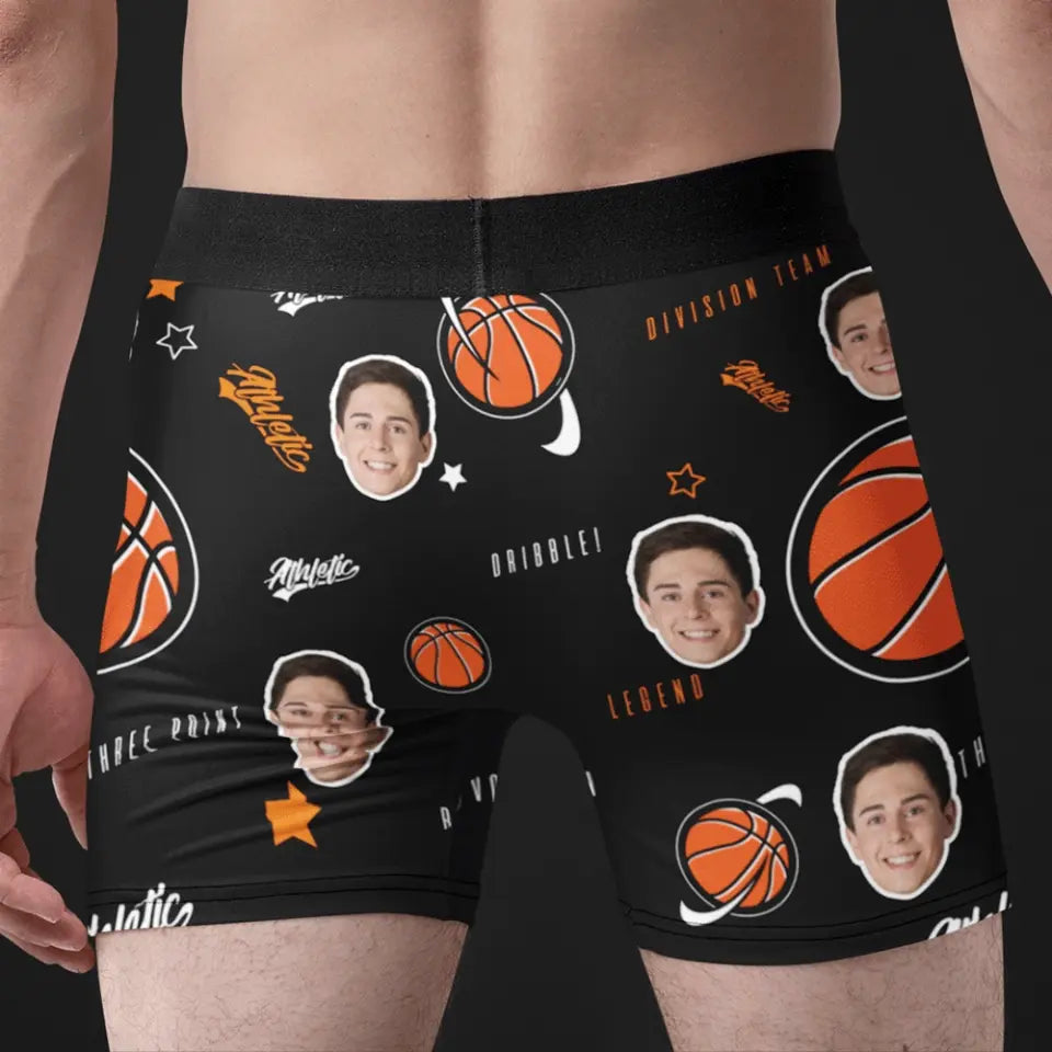 Basketball All-over Print Men's Boxer Briefs, Gift For Basketball Lovers | 312IHPNPMB1290