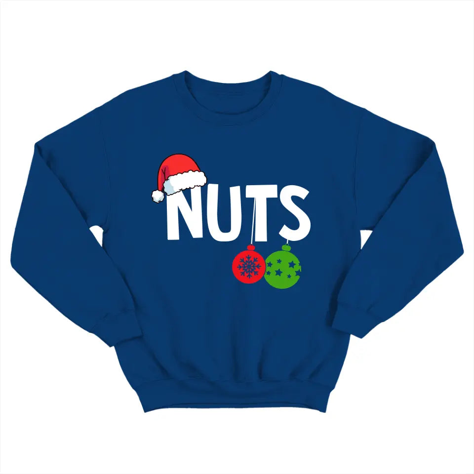 Chest Nuts Christmas, Funny Couples Shirts, Unisex Standard Sweatshirt, Christmas Gift For Couple | 312IHPNPTS1288