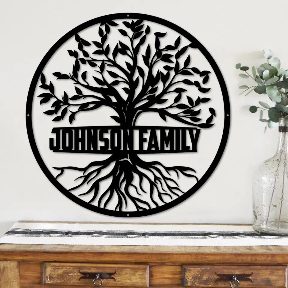 Personalized Tree of Life - Metal Sign - Home Wall Art - Gift for Family, Spiritual People