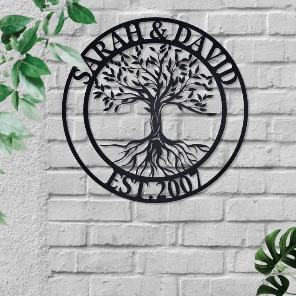 Personalized Tree of Life - Metal Sign - Home Wall Art - Gift for Family, Spiritual People