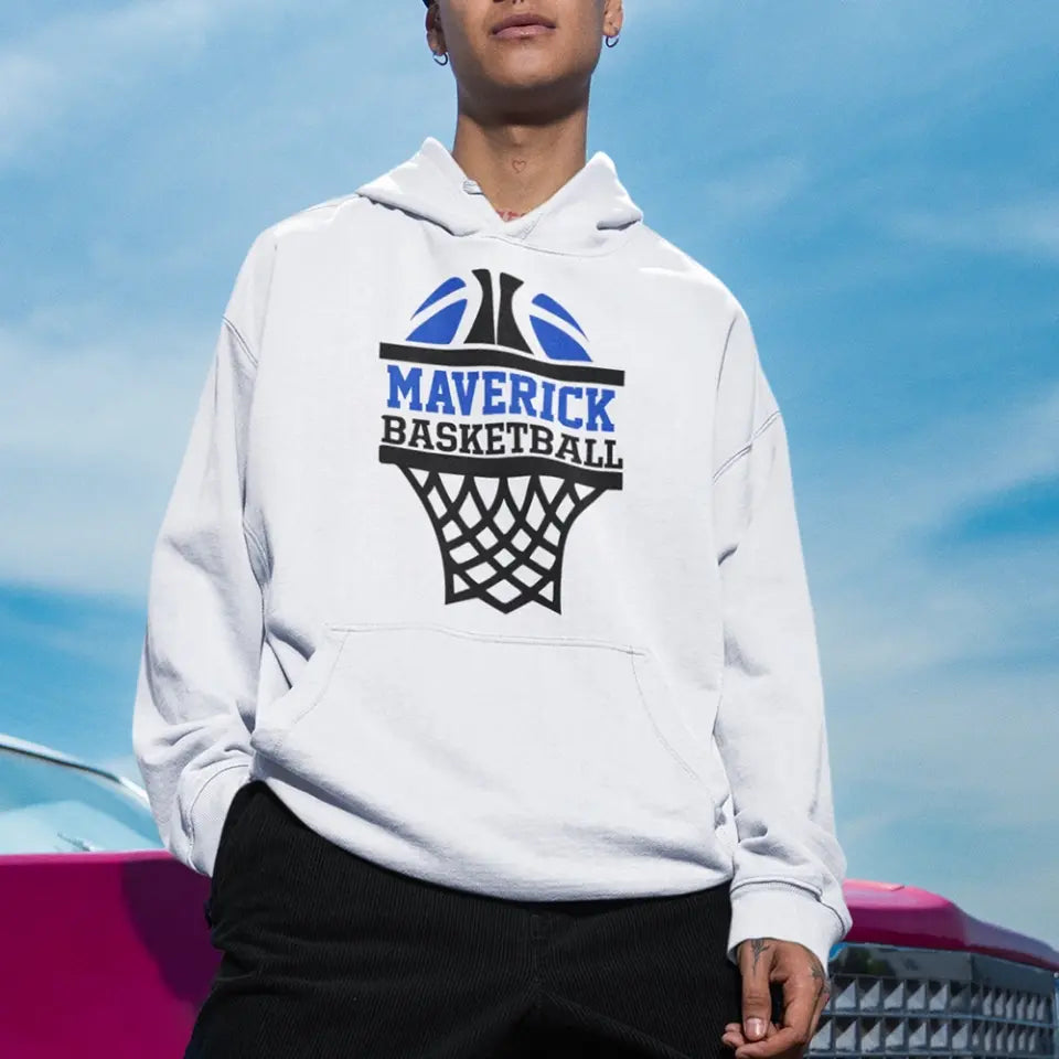 Custom Basketball Hoodie - Basketball Spirit T-Shirt