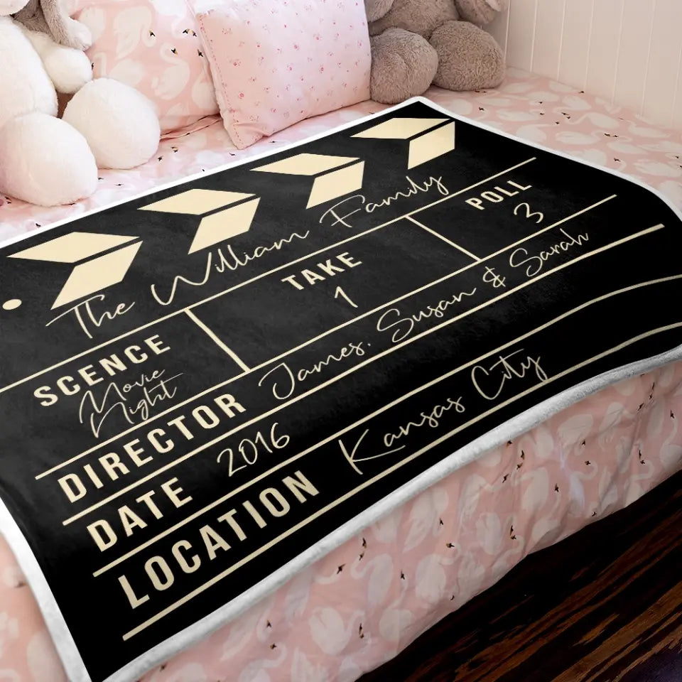 Movie Watching Blanket, Personalized Fleece Blanket, Gift For Movie Theatre Lovers
| 311IHPLNCS1176