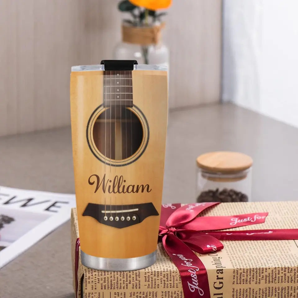 Guitarist Nutrition Facts Custom Tumbler Gift For Guitar Lovers