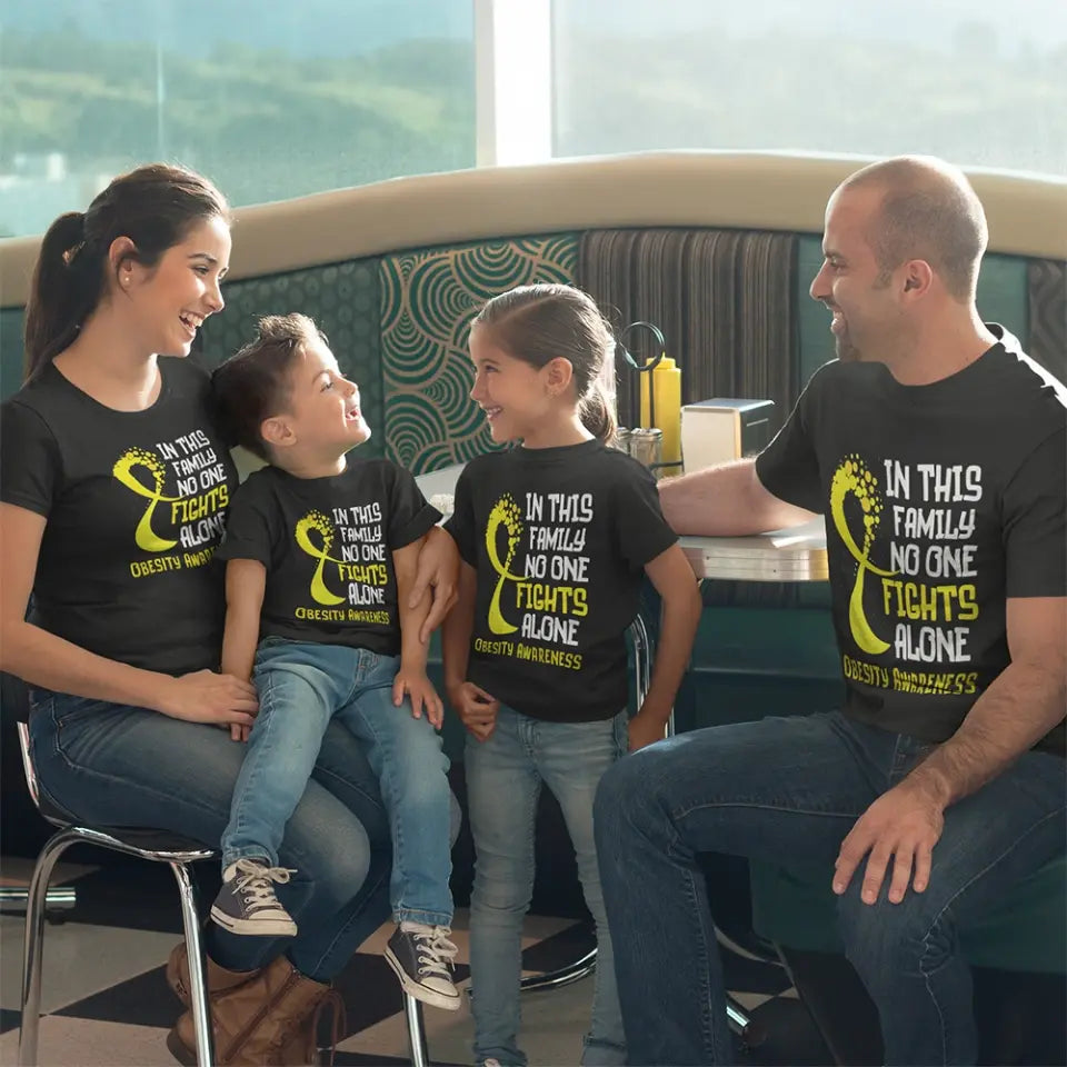 In This Family No One Fights Alone Personalized T-Shirt