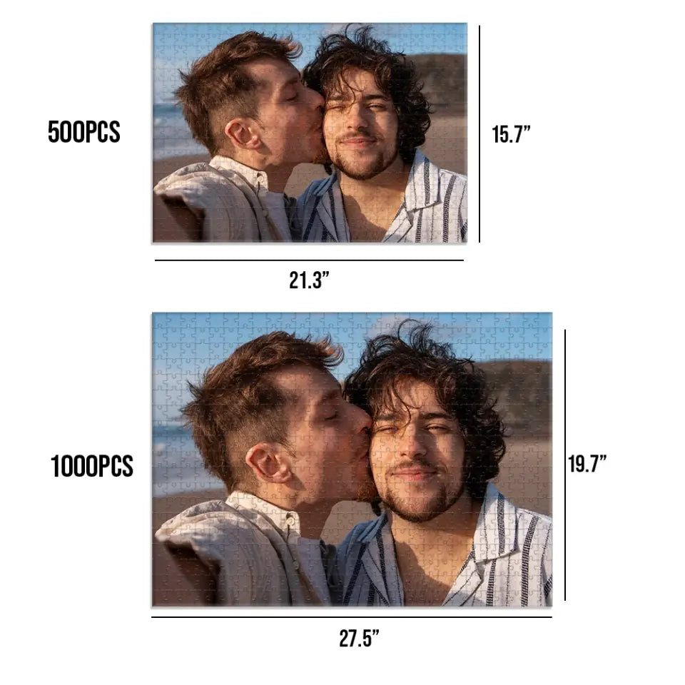 Piece by Piece A Personalized Journey Through Memories - Custom Photo Puzzle Gift