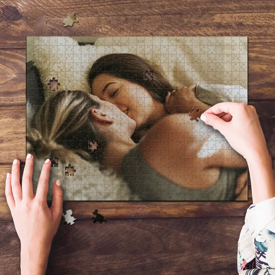 Piece by Piece A Personalized Journey Through Memories - Custom Photo Puzzle Gift