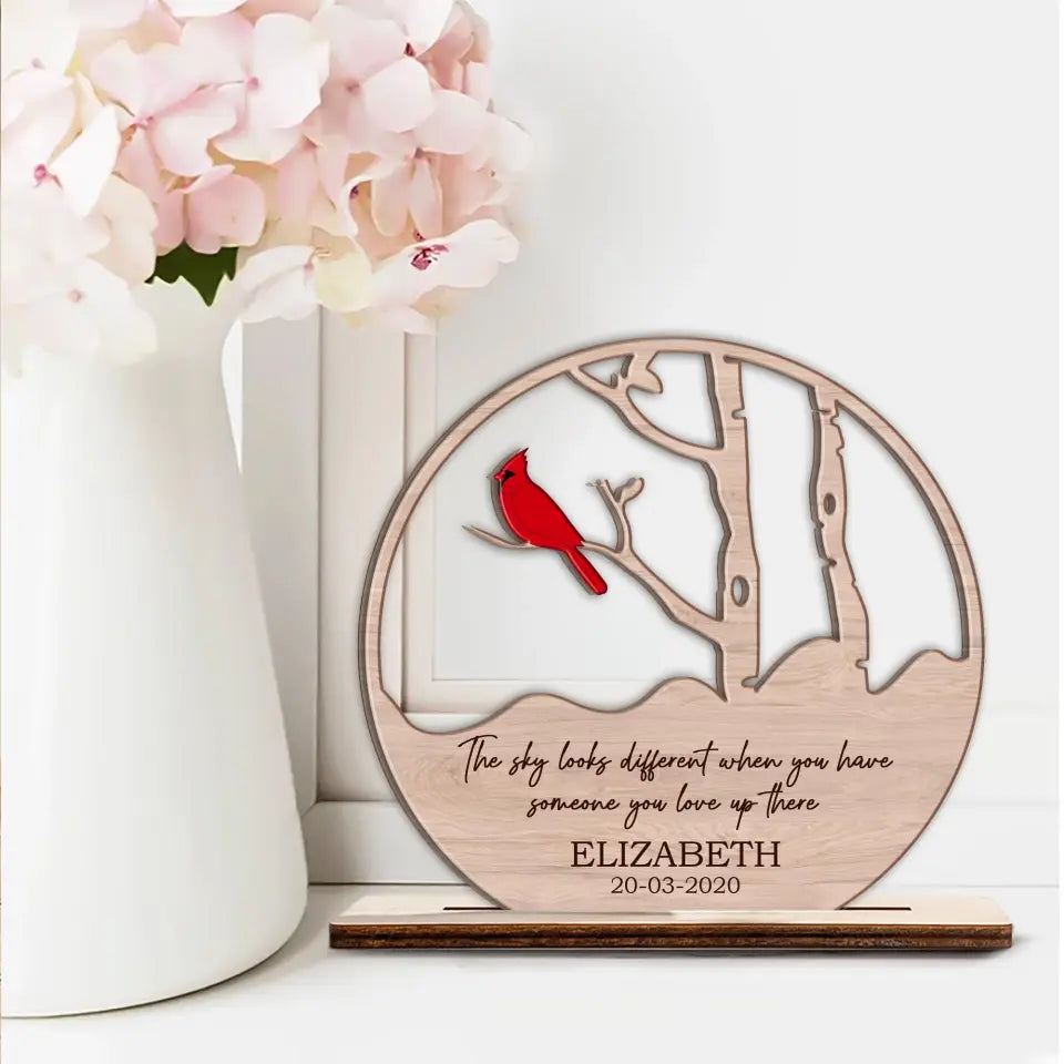 The Sky Looks Different Personalized Acrylic Plaque