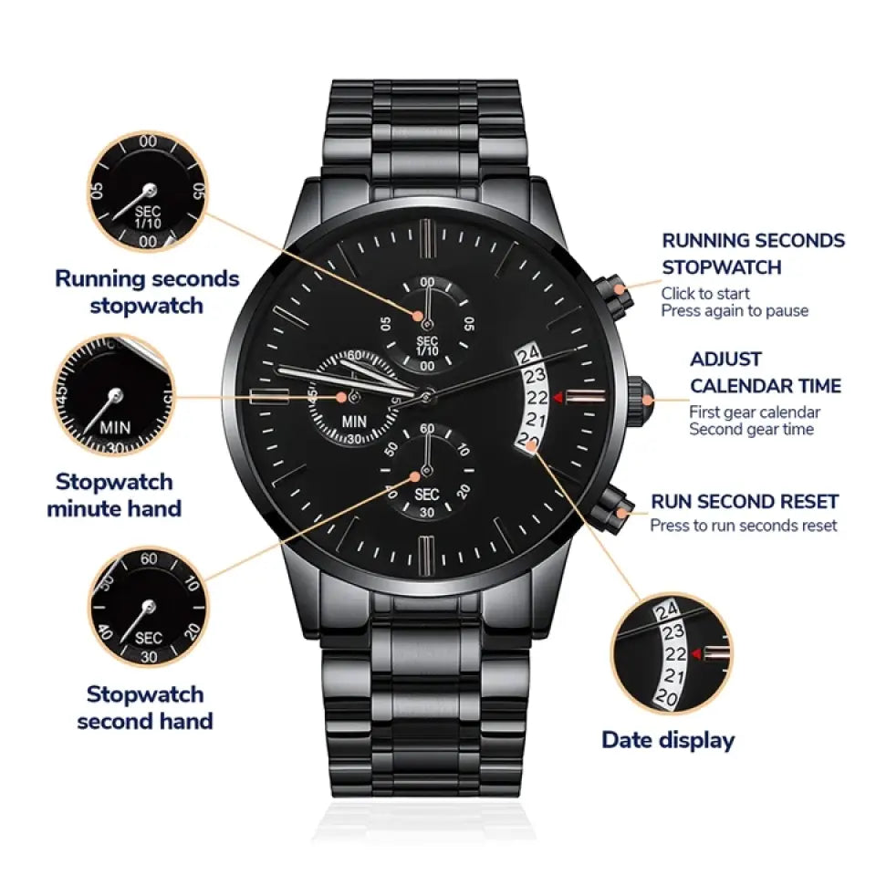 Appreciation Thank You Gifts for OB-GYN Doctor Engraved Stainless Steel Watch