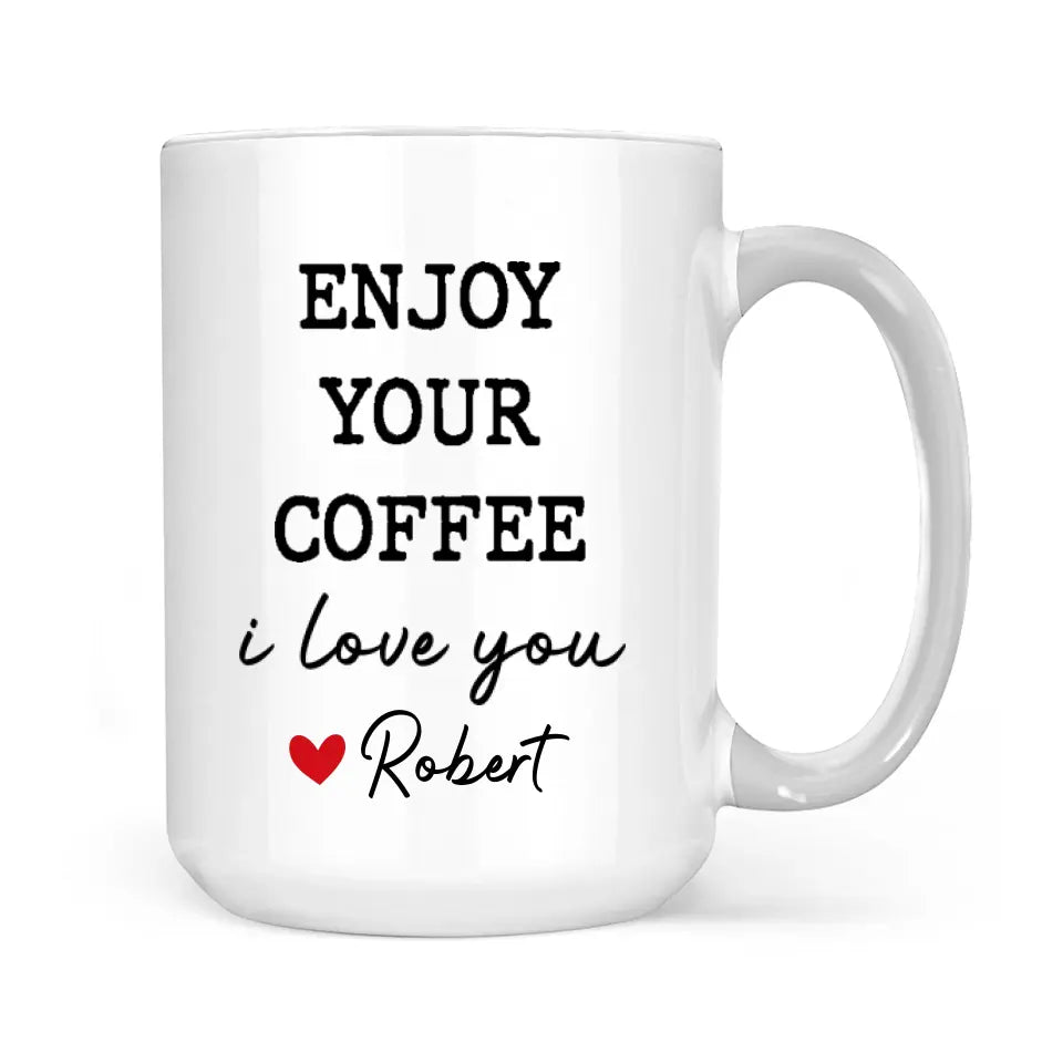 Good Morning Handsome Gift for Him Personalized Face & Name Accent Mug