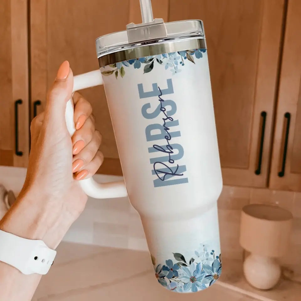I Am A Mom And A Nurse Personalized Tumbler