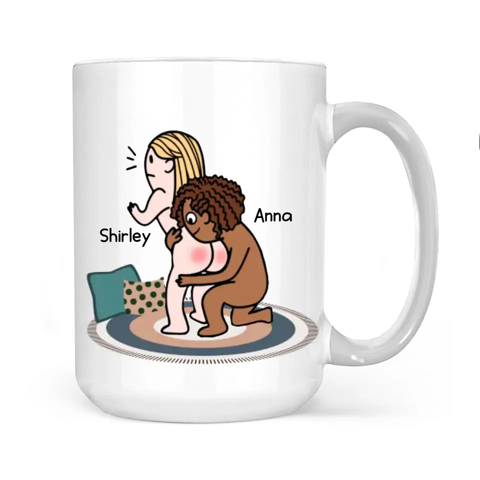 I Love Your Butt - Personalized Mug - Gift for Lesbians, Female Couples