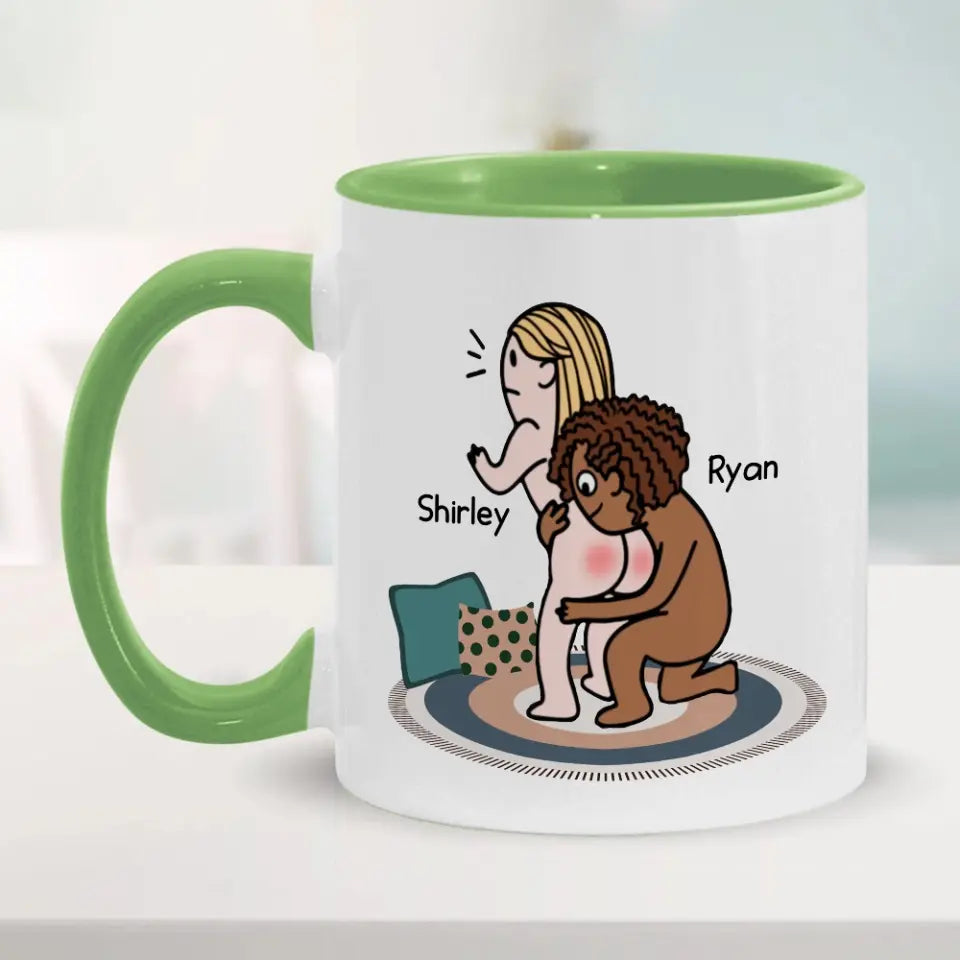 I Love Your Butt - Personalized Mug - Gift for Lesbians, Female Couples