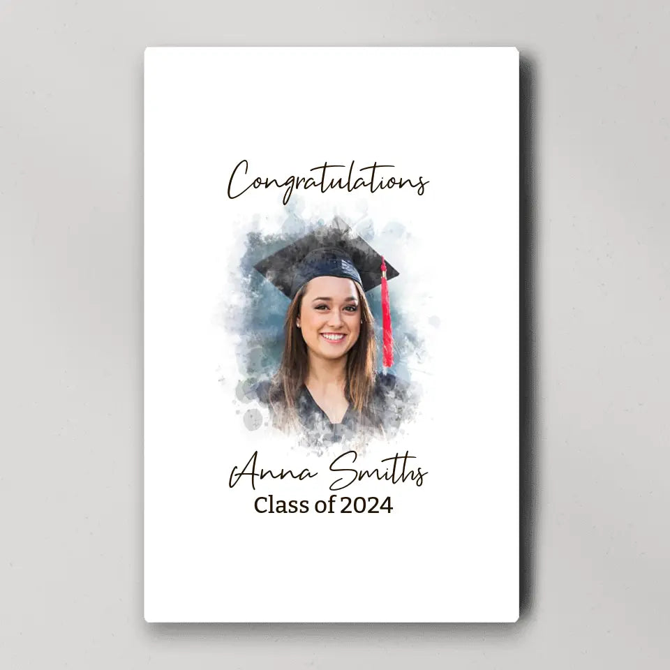 Congratulations 2025 Guest Artwork To Sign - Custom Canvas Poster - Graduation Gifts