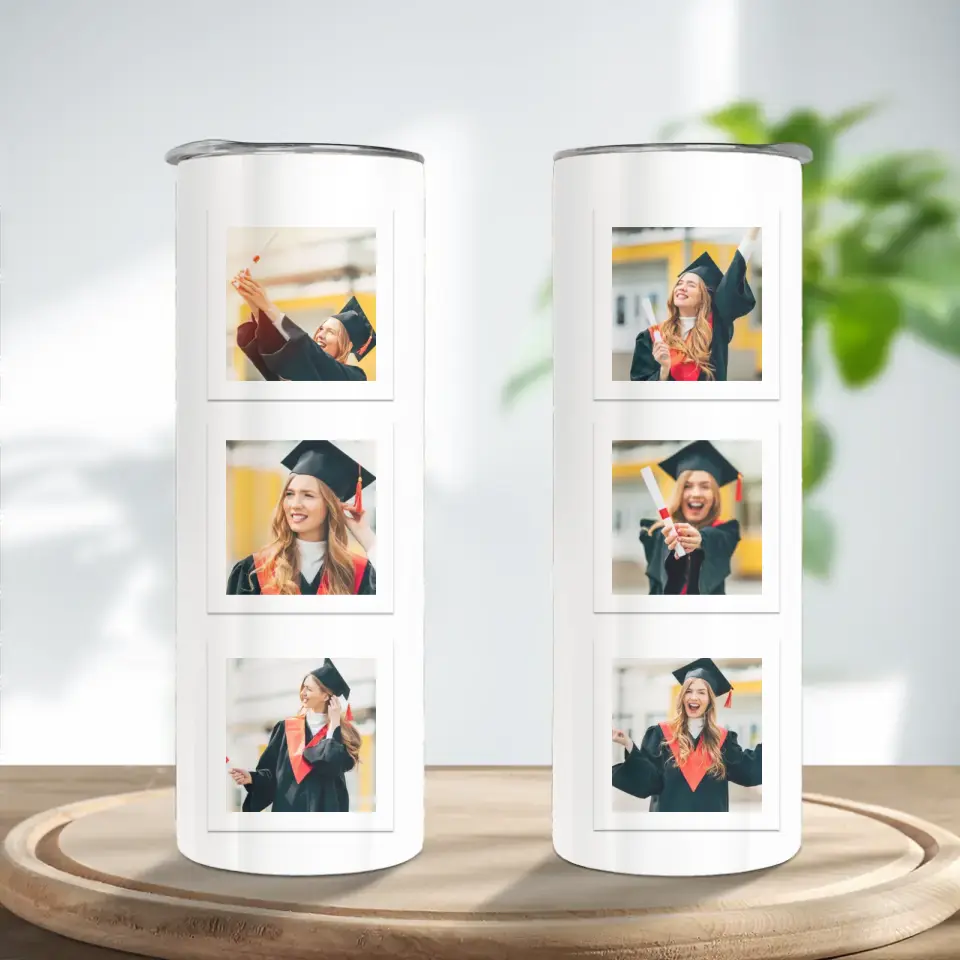 Congrats Class Of 2025 Upload Photo Skinny Tumbler