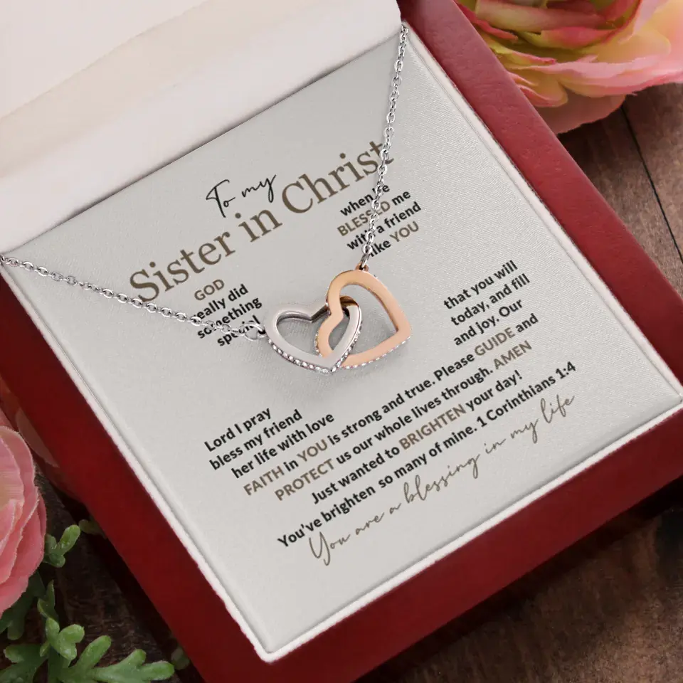 To My Sister In Christ Personalized Silver Jewellery