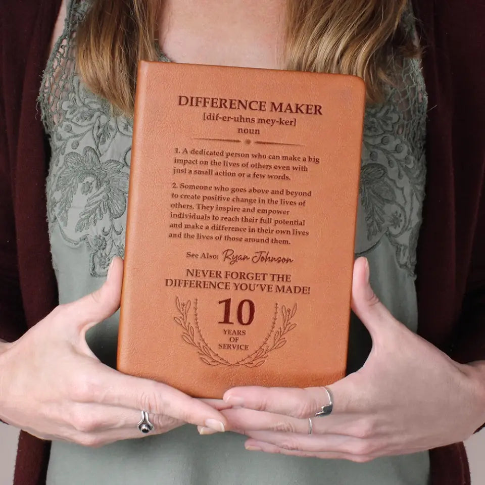 Difference Maker Never Forget Personalized Graphic Journal