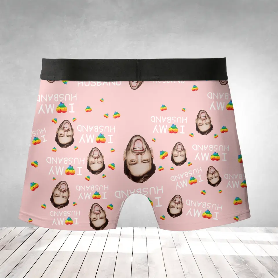 I Love My Husband Funny Boxer Gift for Gay Men Birthday Anniversary Gifts