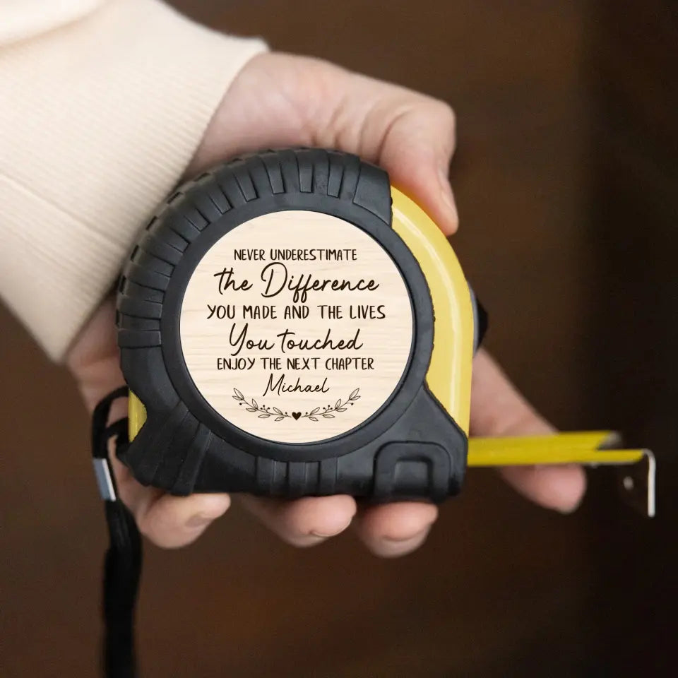 Tape Measuring Tool | Personalized Retirement Gifts | Loveable