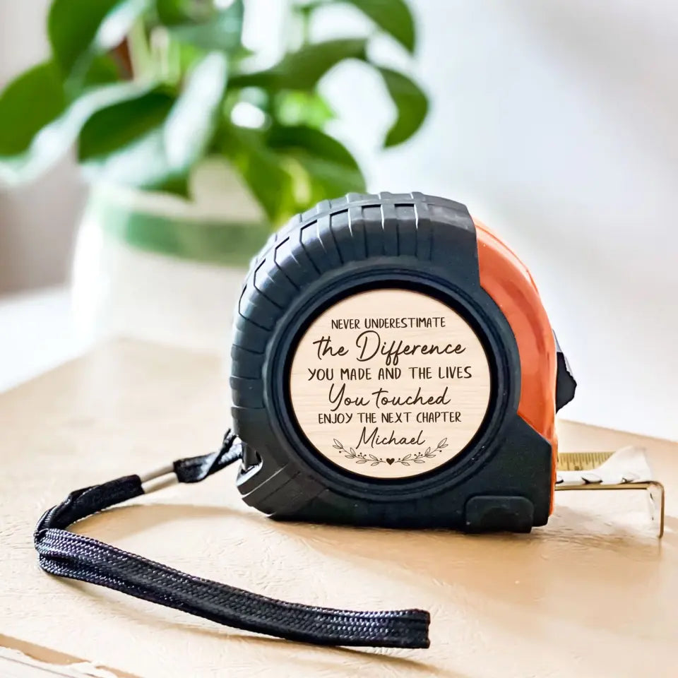 Tape Measuring Tool | Personalized Retirement Gifts | Loveable