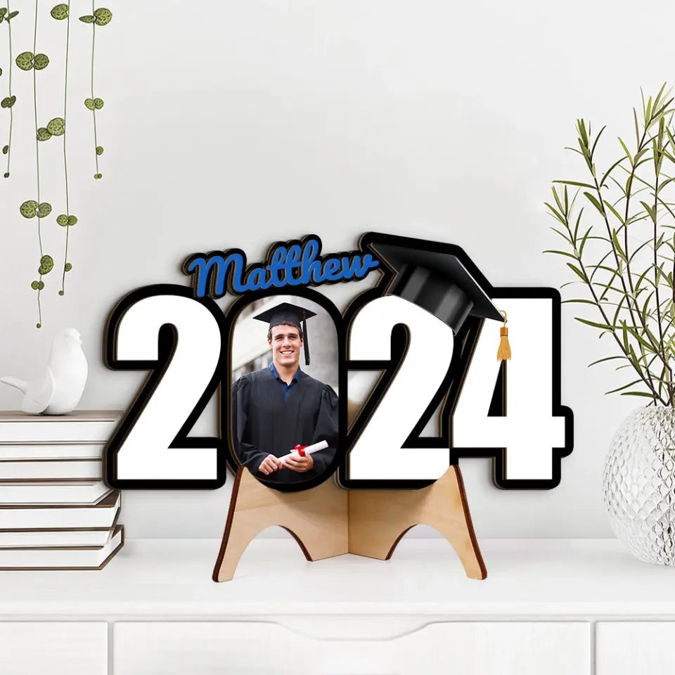 Congratulation Graduate Best 2025 Custom Wooden Art Graduation Gift