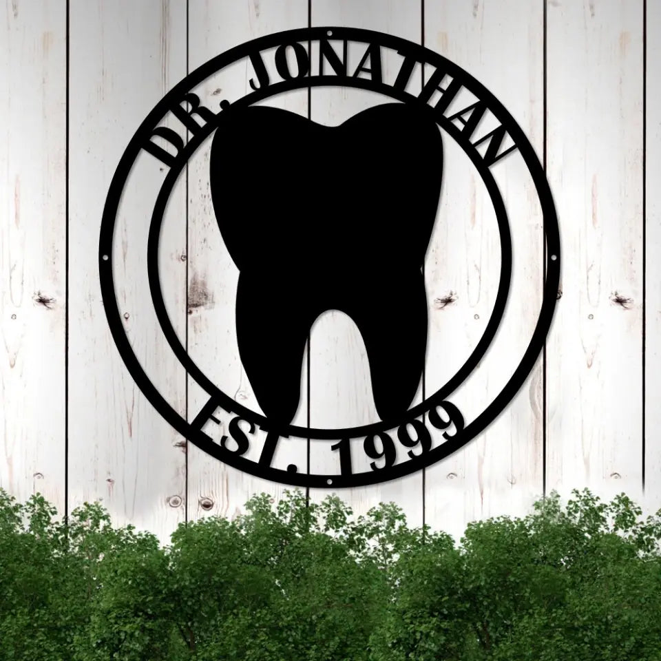 Doctor Cut Metal Sign for Wall Art Decor Personalized Thank You Graduation Gift for New Doctor College Friends Coworkers